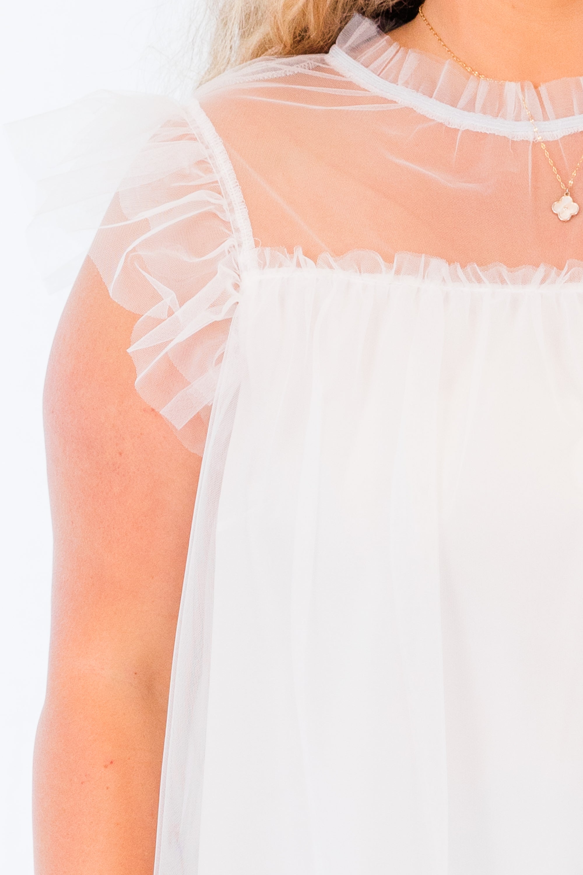 Cool In The Summer Top, Off White