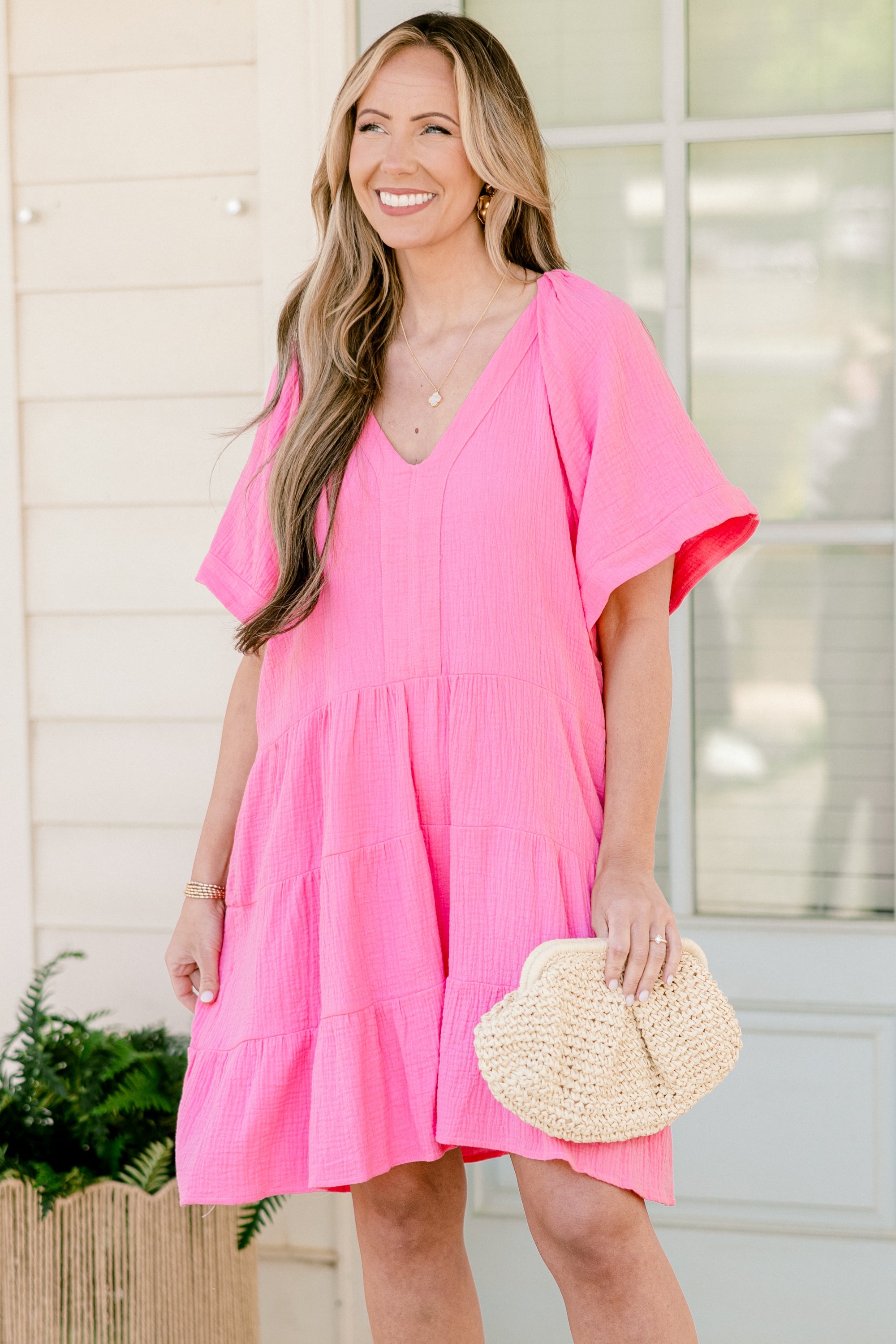 Cool Traces Dress, Pink