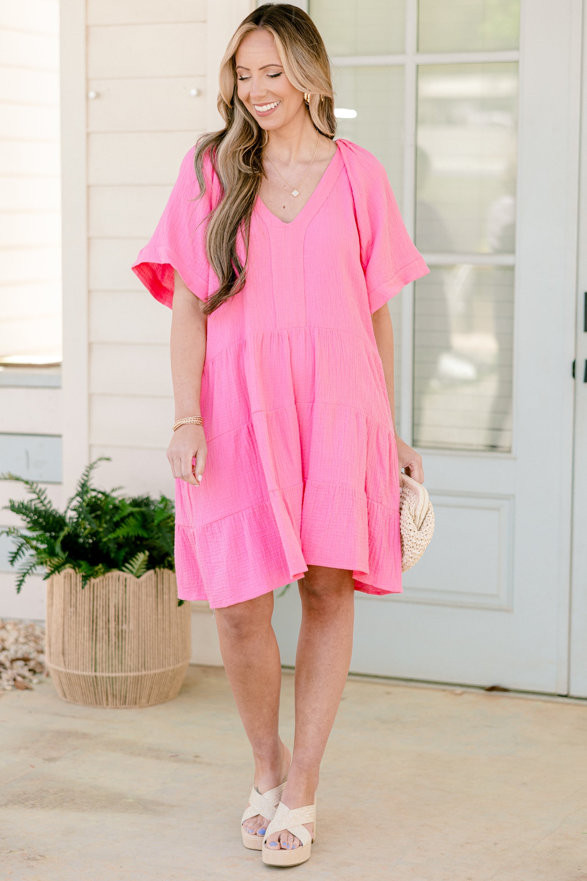 Cool Traces Dress, Pink