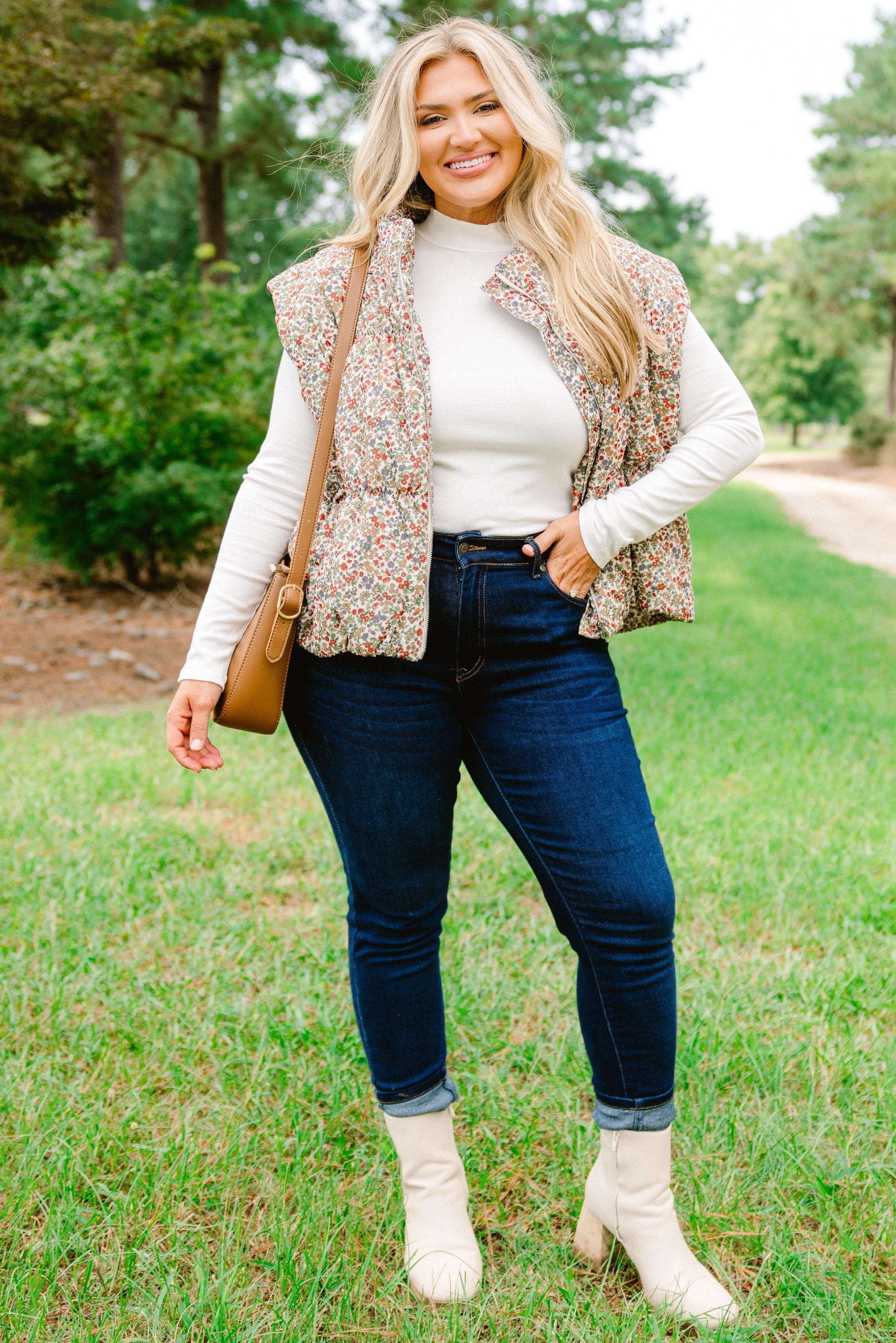 Angel On Earth Vest, Ivory Multi
