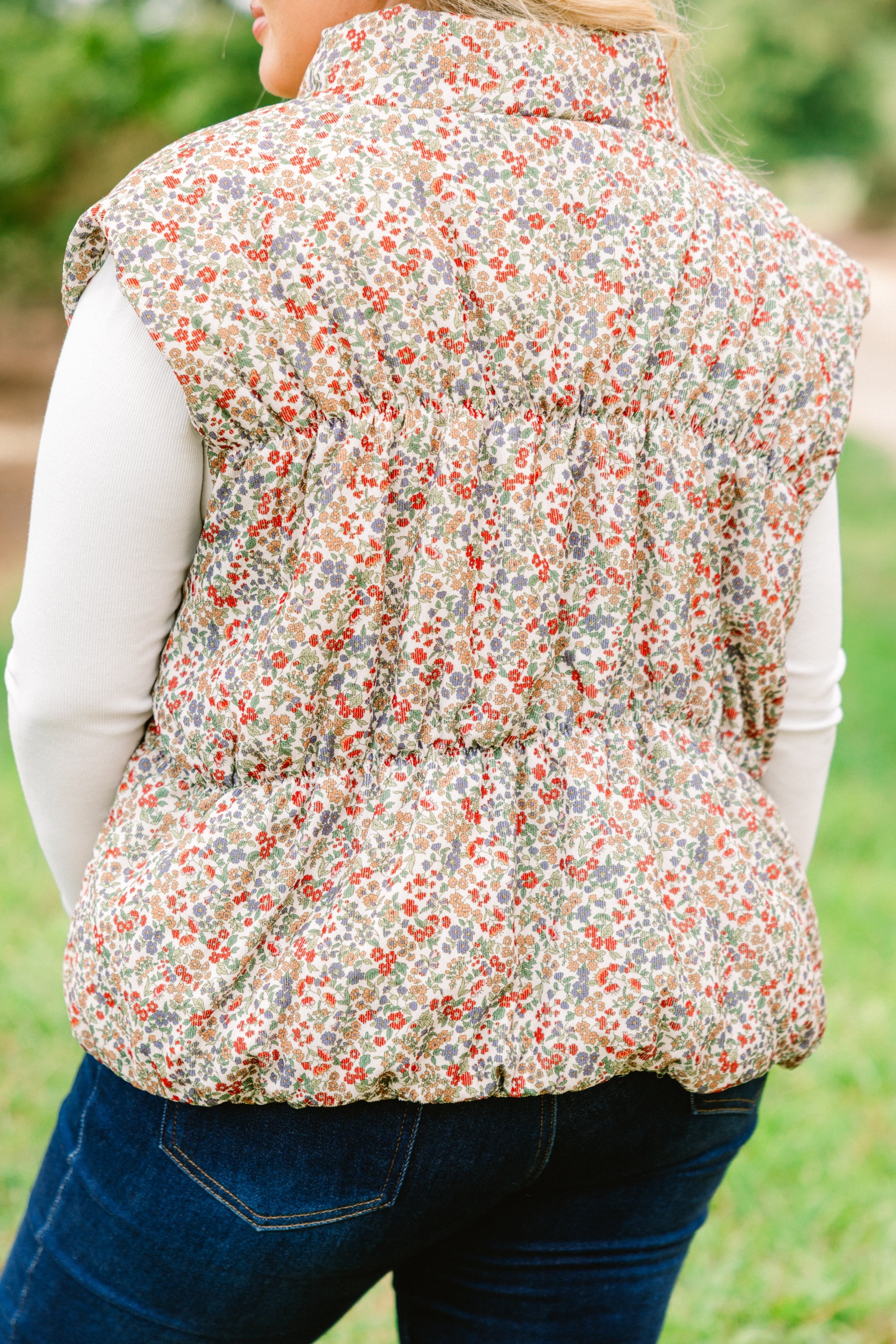 Angel On Earth Vest, Ivory Multi