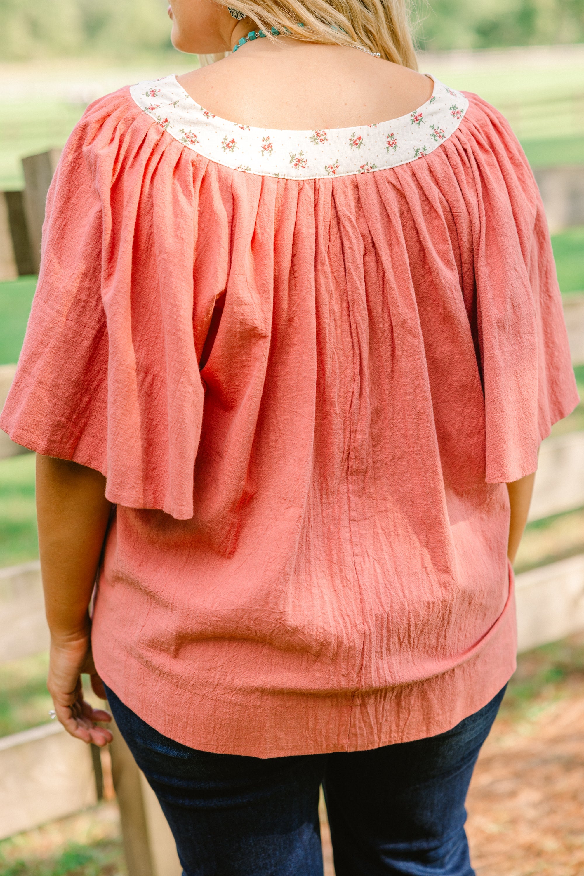 Nautical Breeze Top, Rust