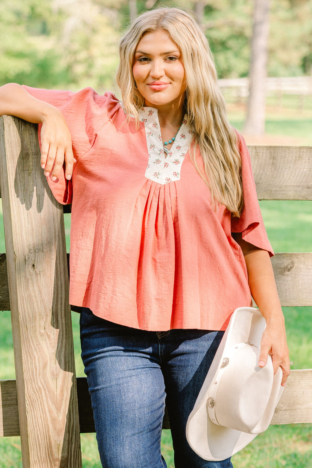 Nautical Breeze Top, Rust