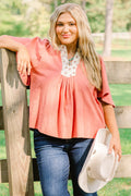 Nautical Breeze Top, Rust