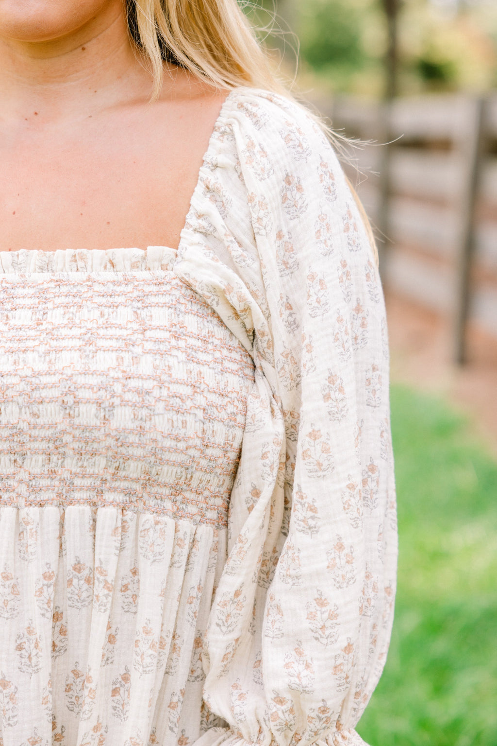 Wonderful Wildflower Dress, Cream