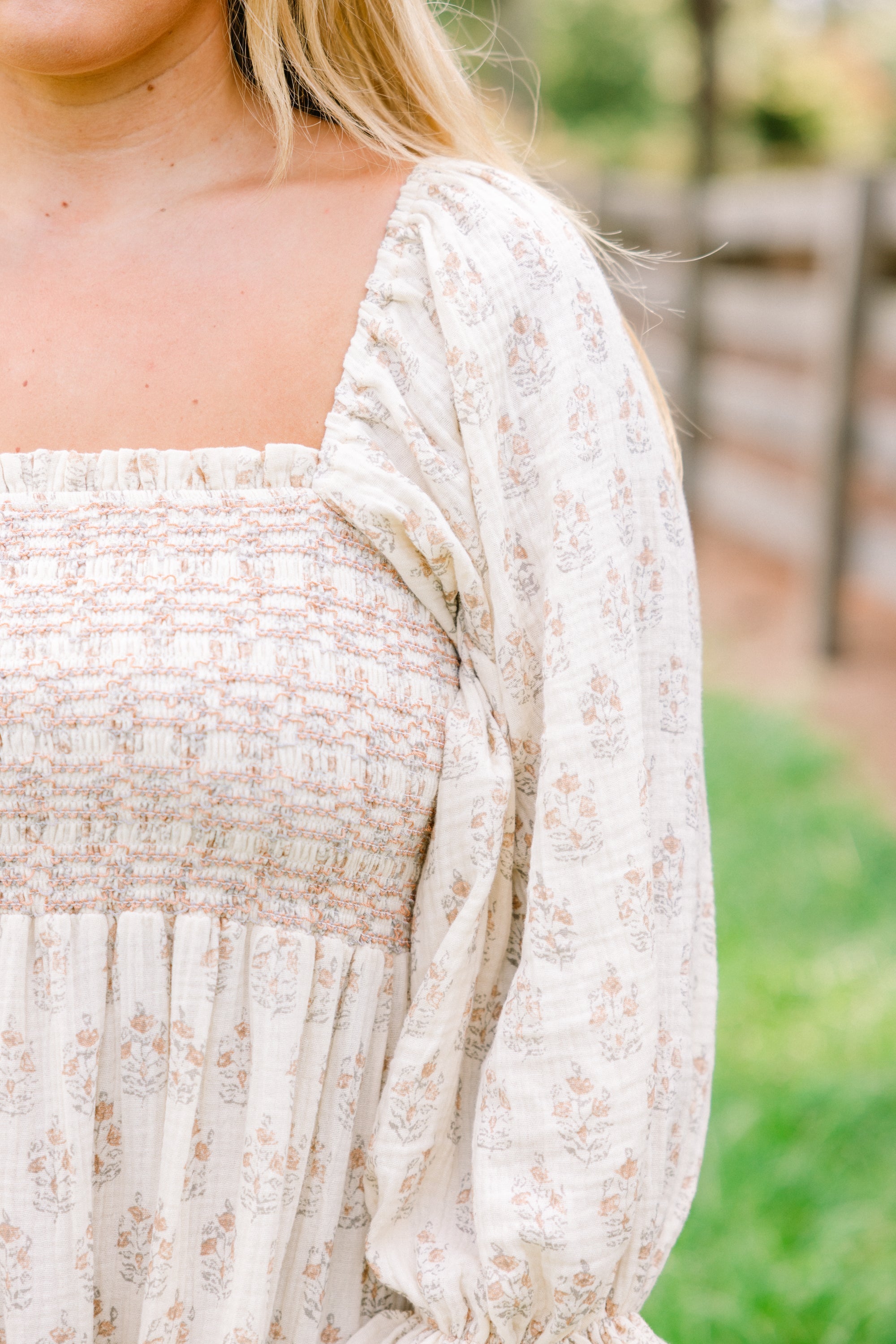 Wonderful Wildflower Dress, Cream
