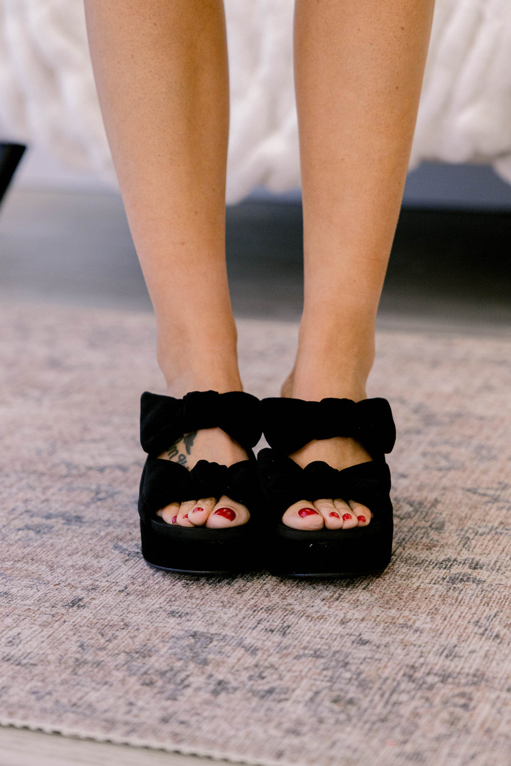Corky's: Sugar Talking Heels, Black Faux Suede