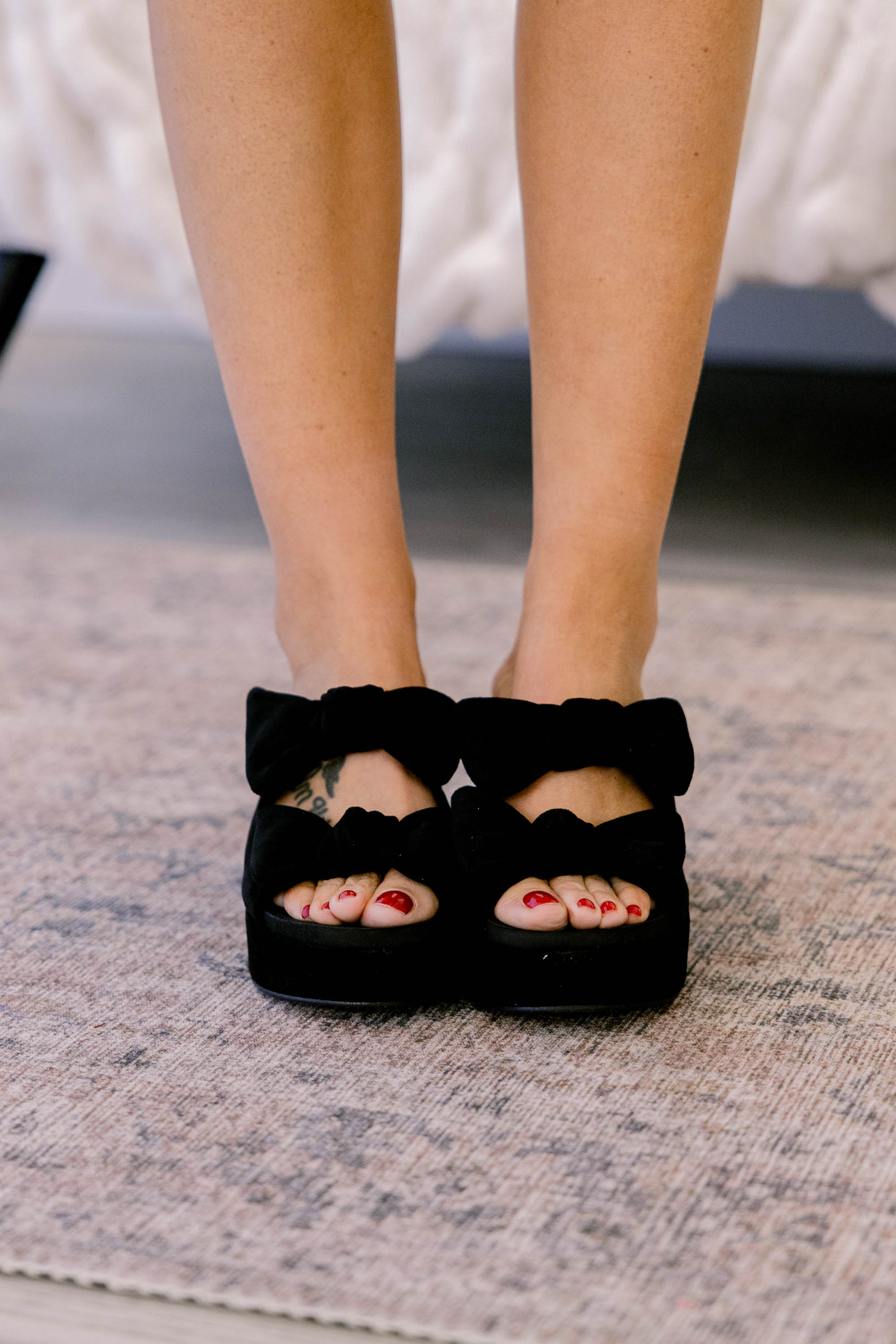 Corky's: Sugar Talking Heels, Black Faux Suede