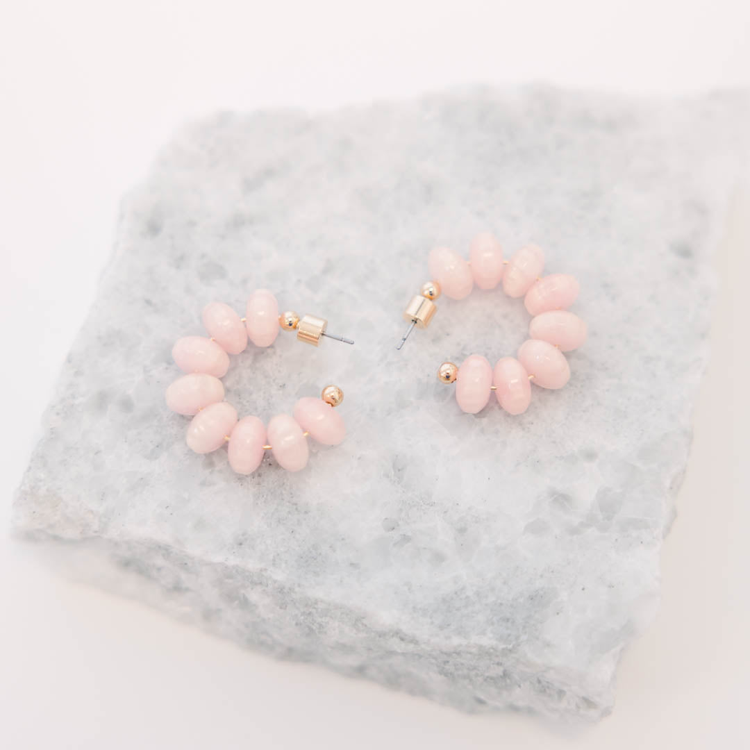 Cotton Candy Coast Earrings, Pink