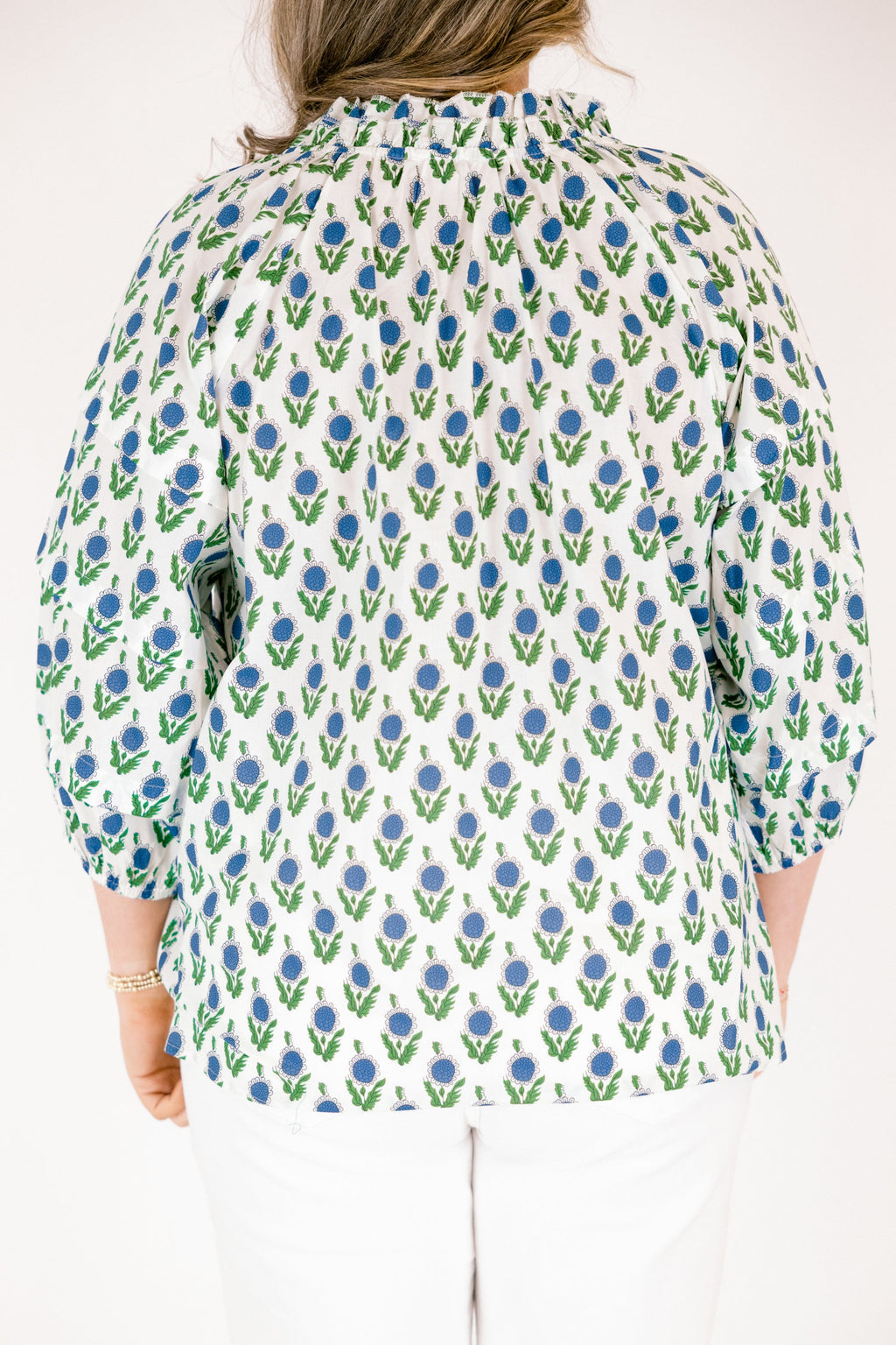 Couldn't Be Better Top, White-Blue