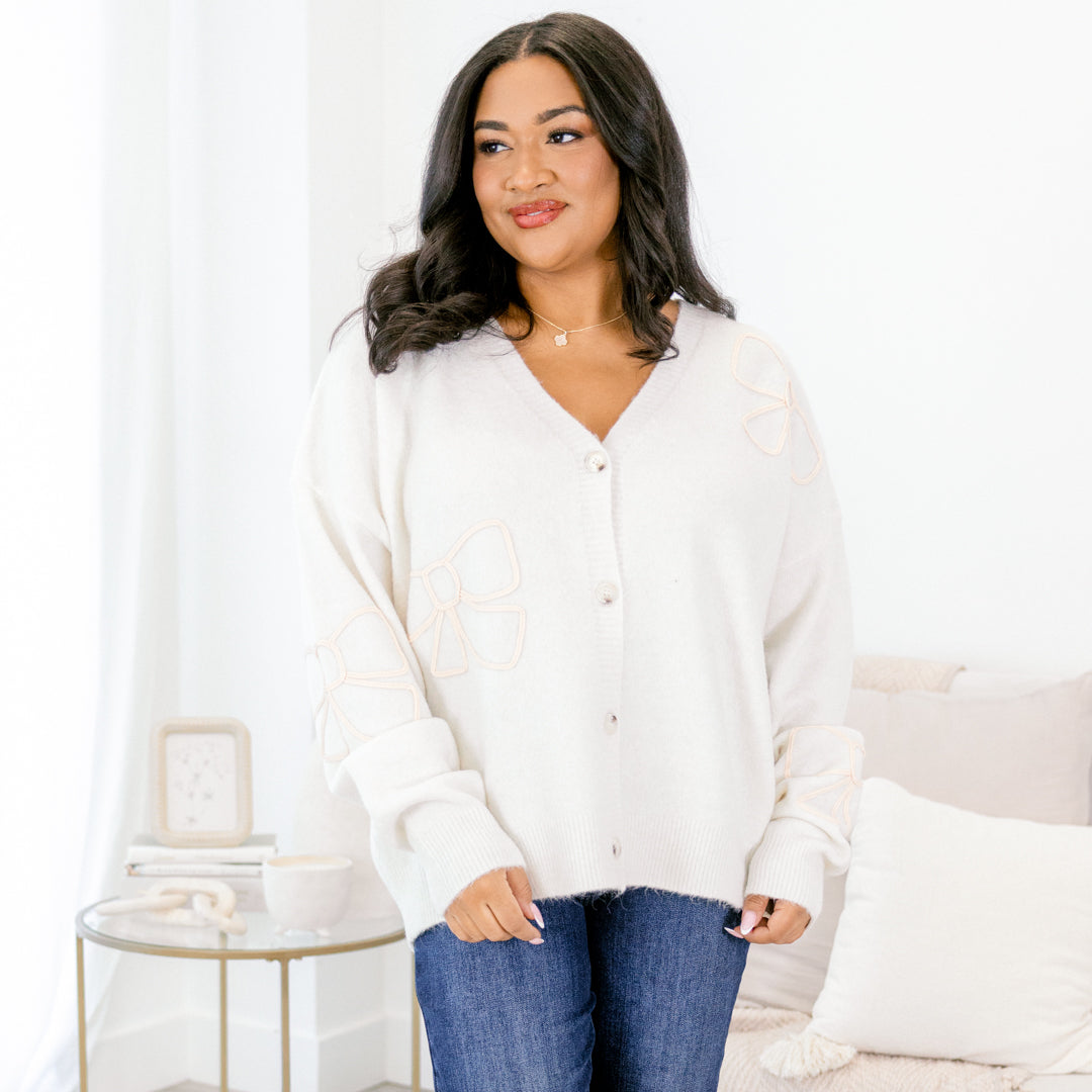 Count On Me Cardigan, Cream