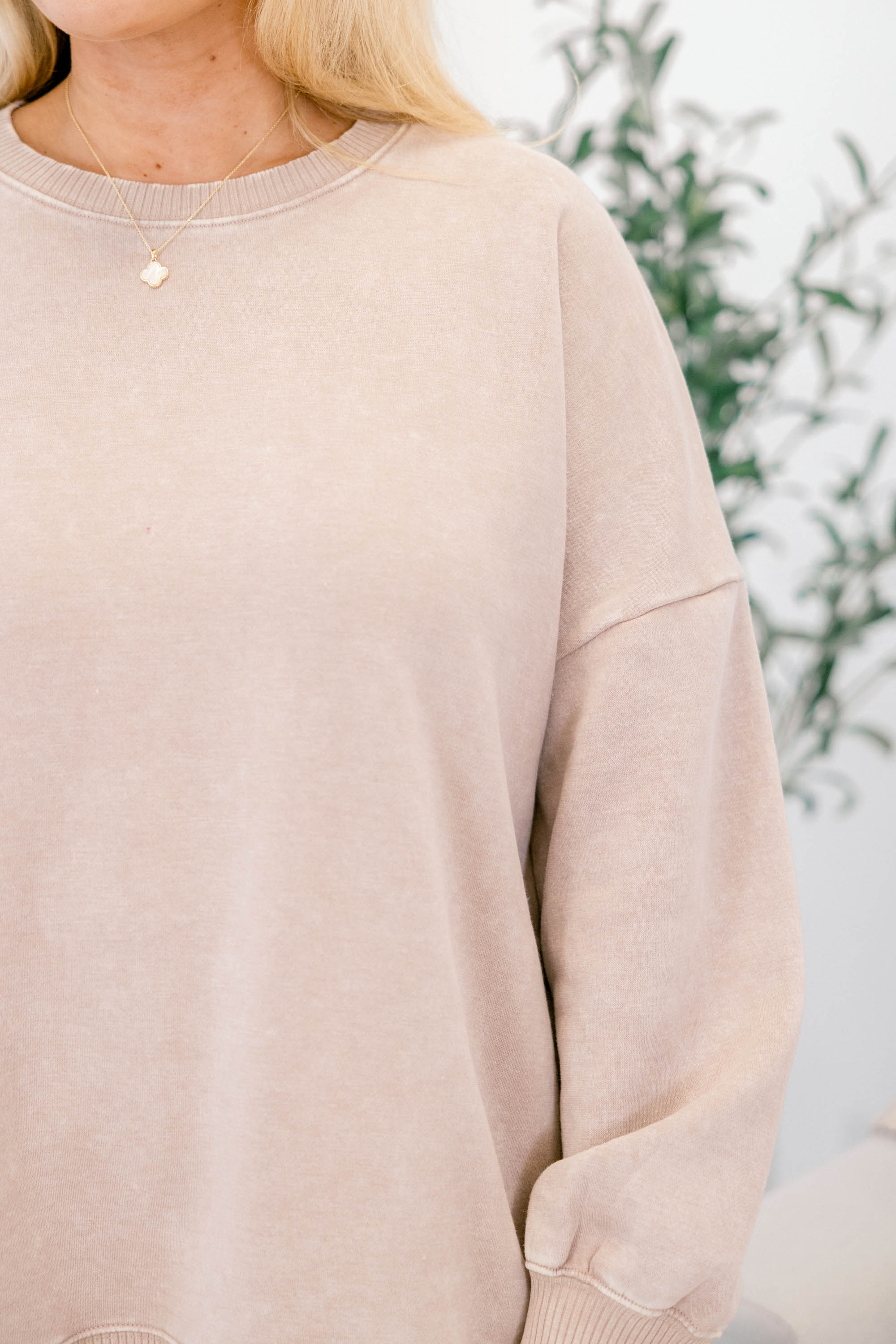 Counting The Days Pullover, Ash Mocha
