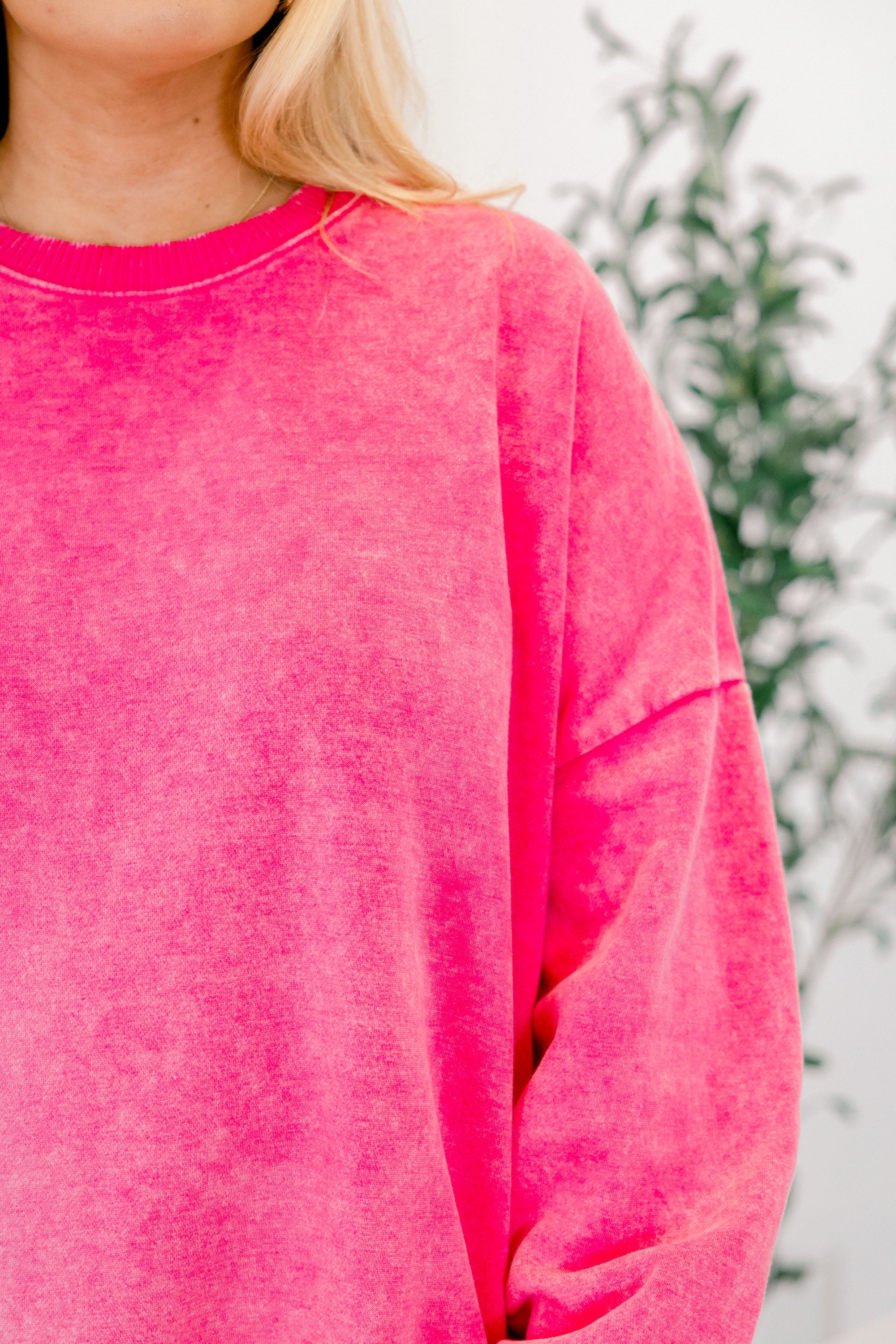 Counting The Days Pullover, Hot Pink