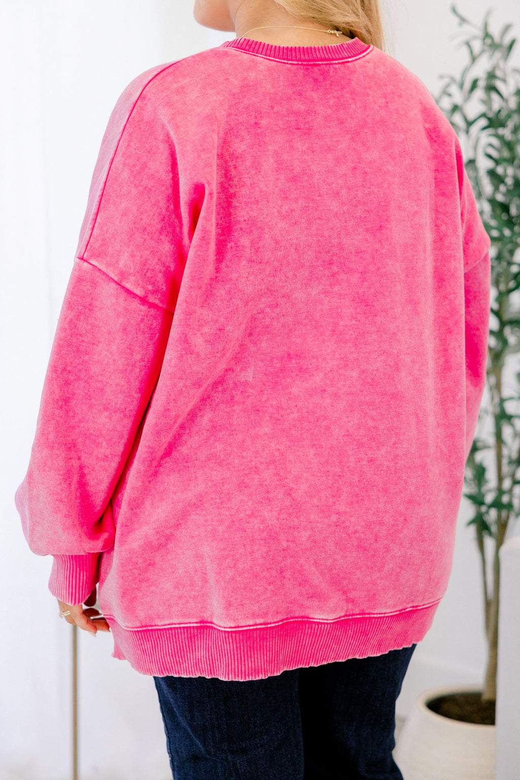 Counting The Days Pullover, Hot Pink