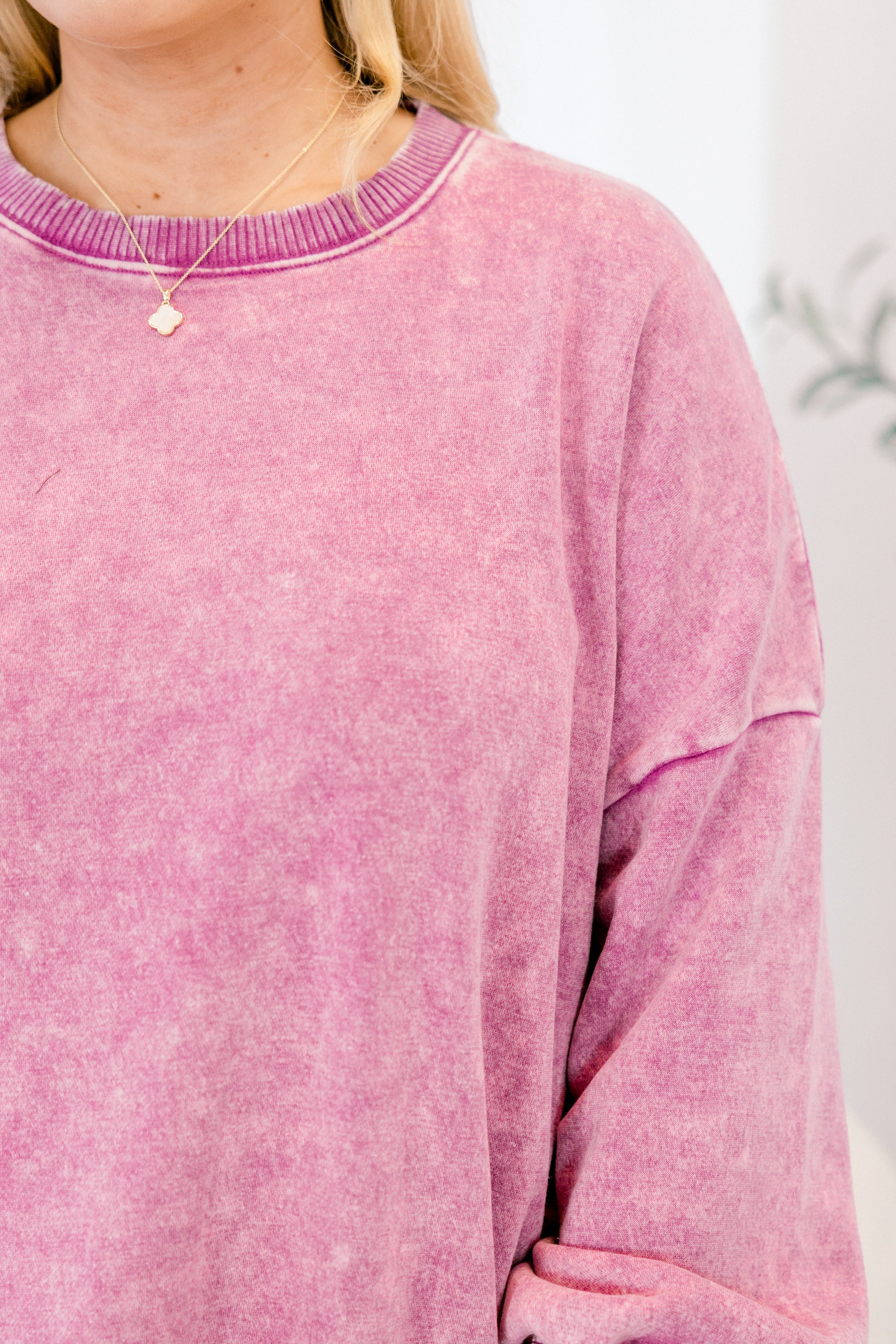 Counting The Days Pullover, Lt Plum