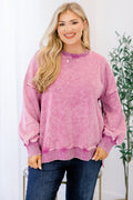 Counting The Days Pullover, Lt Plum