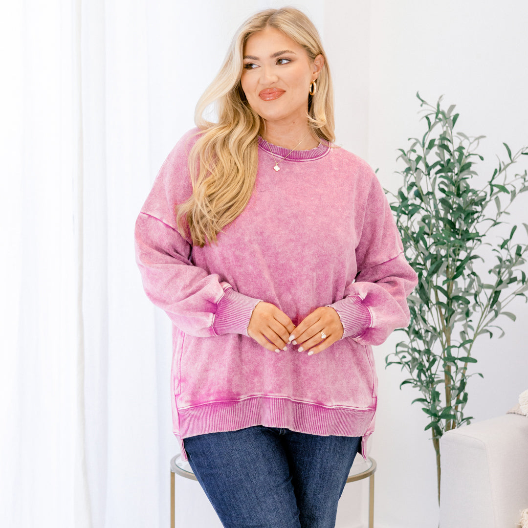 Counting The Days Pullover, Lt Plum