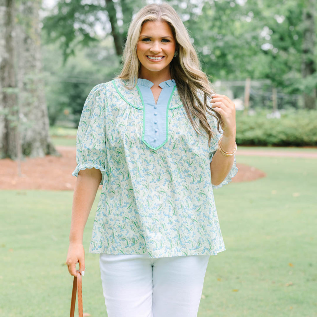 Counting The Days Top, Blue