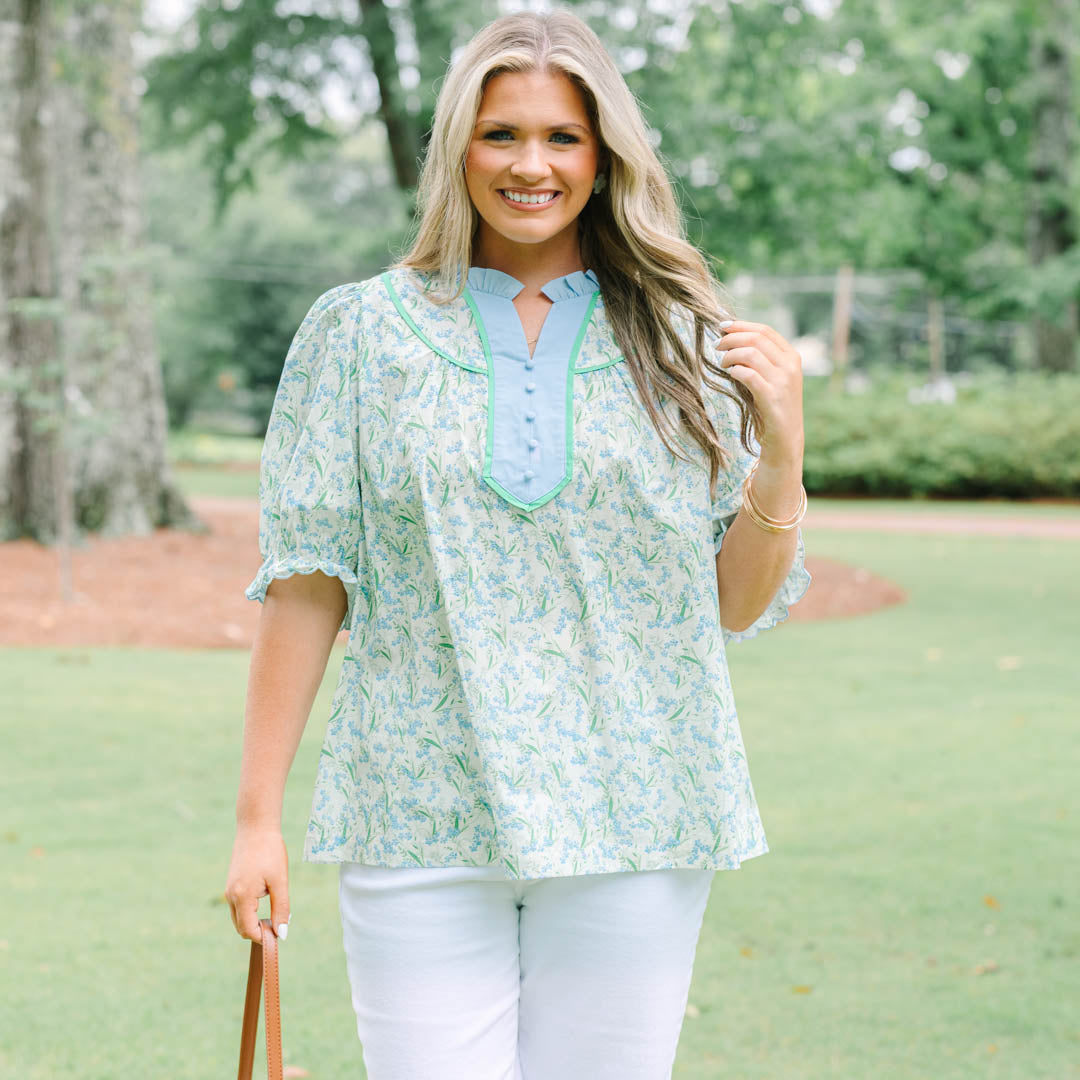 Counting The Days Top, Blue