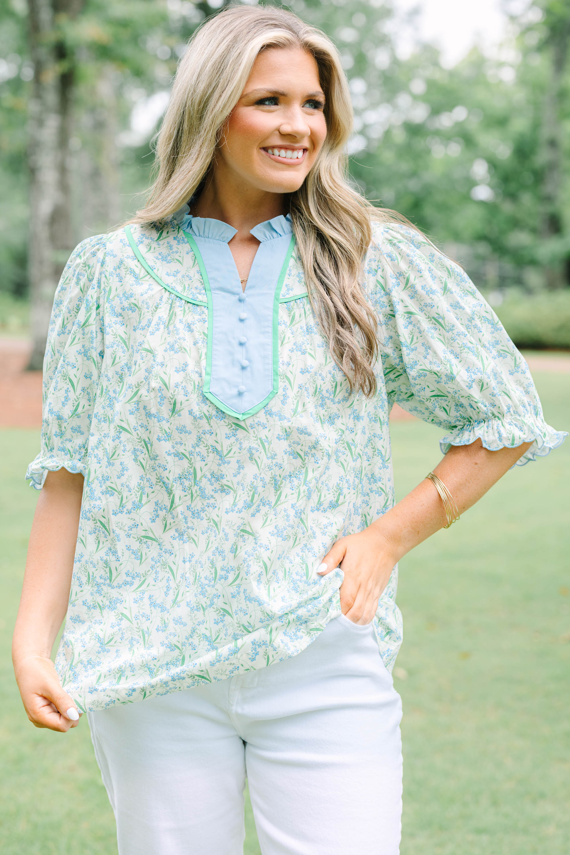 Counting The Days Top, Blue