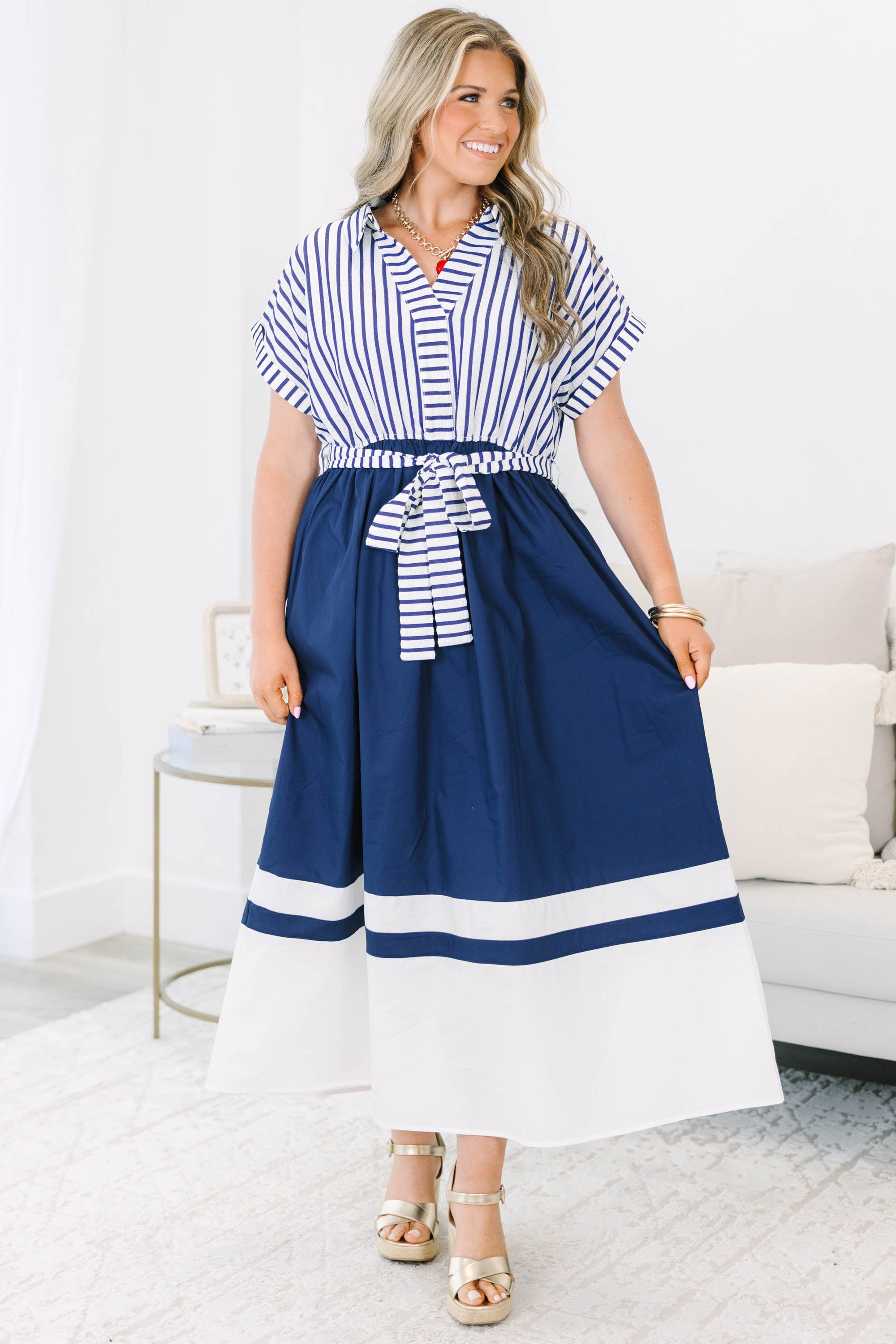 Country Club Cutie Dress, Blue