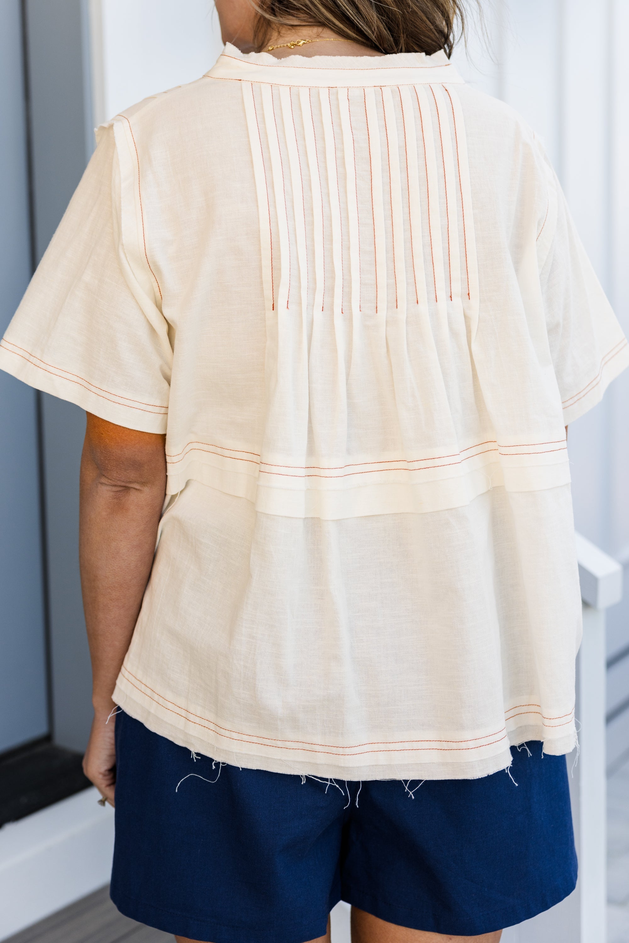 Countryside Trip Top, White