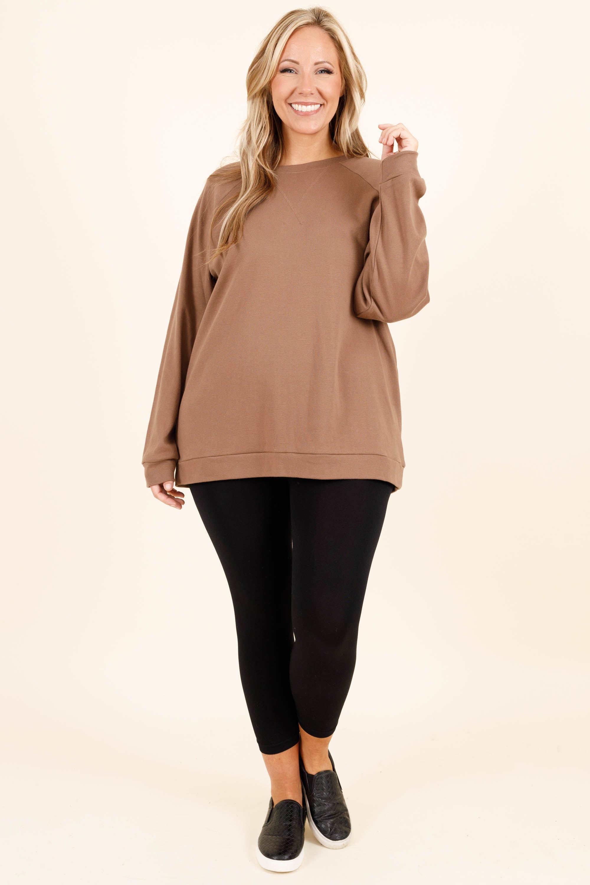 Covered In You Pullover, Mocha