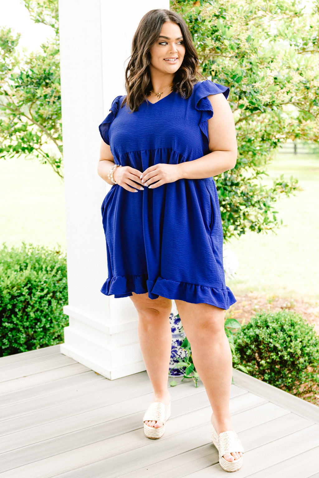Cozy Cabana Dress, Royal