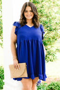 Cozy Cabana Dress, Royal
