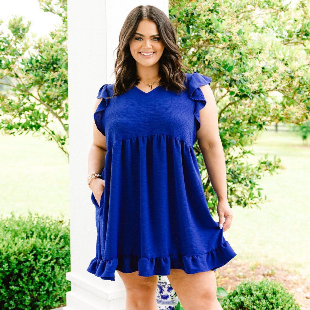 Cozy Cabana Dress, Royal