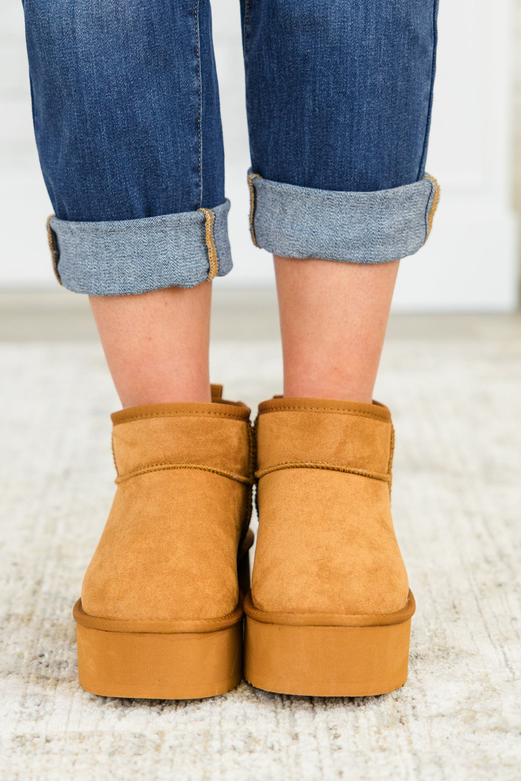 Cozy In Comfort Booties, Tan