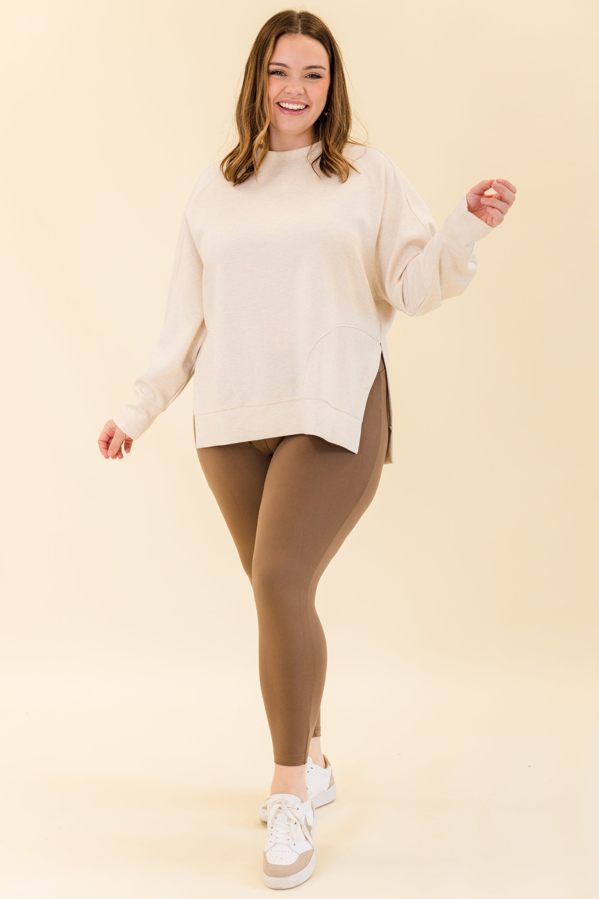 Cozy Lifestyle Leggings, Mocha