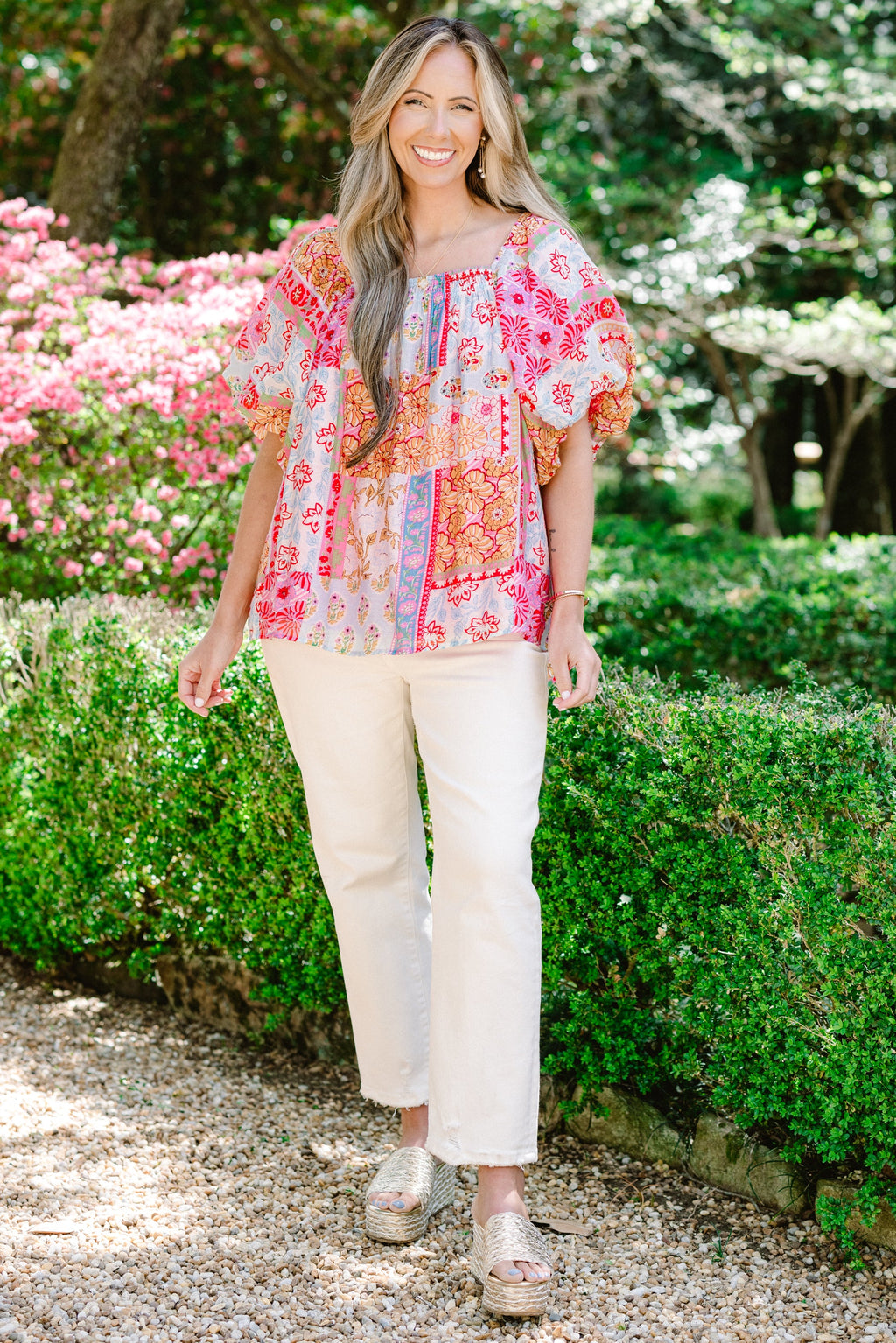 Cozy Love Top, Green Patchwork