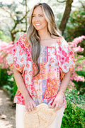 Cozy Love Top, Green Patchwork
