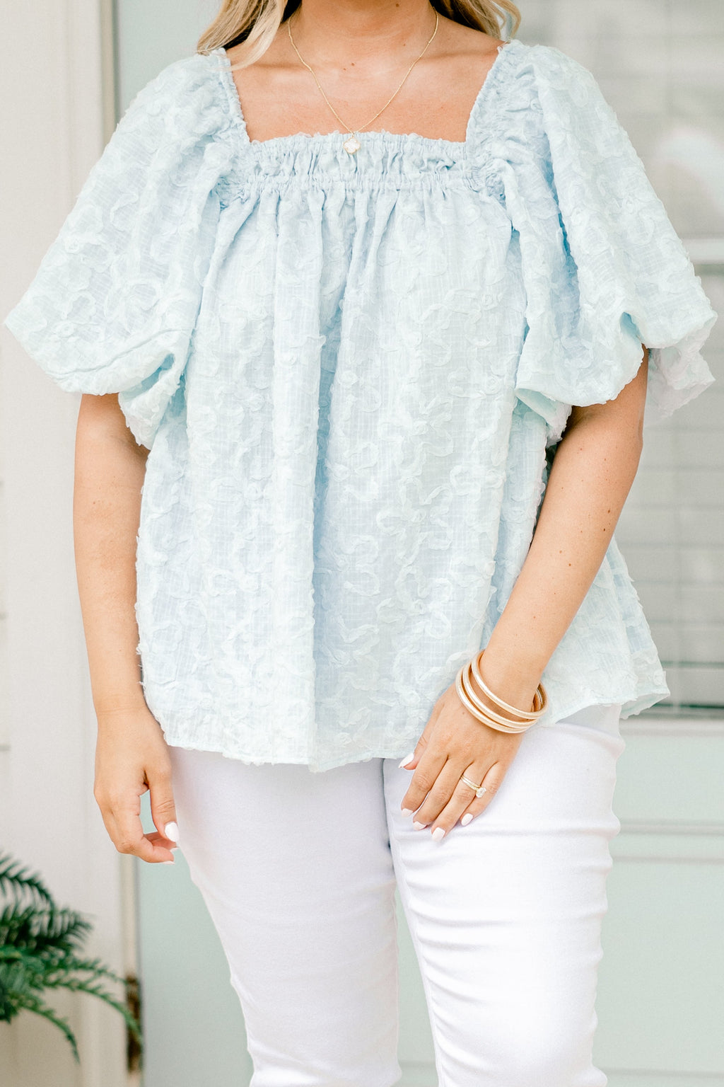 Cozy Love Top, Light Blue