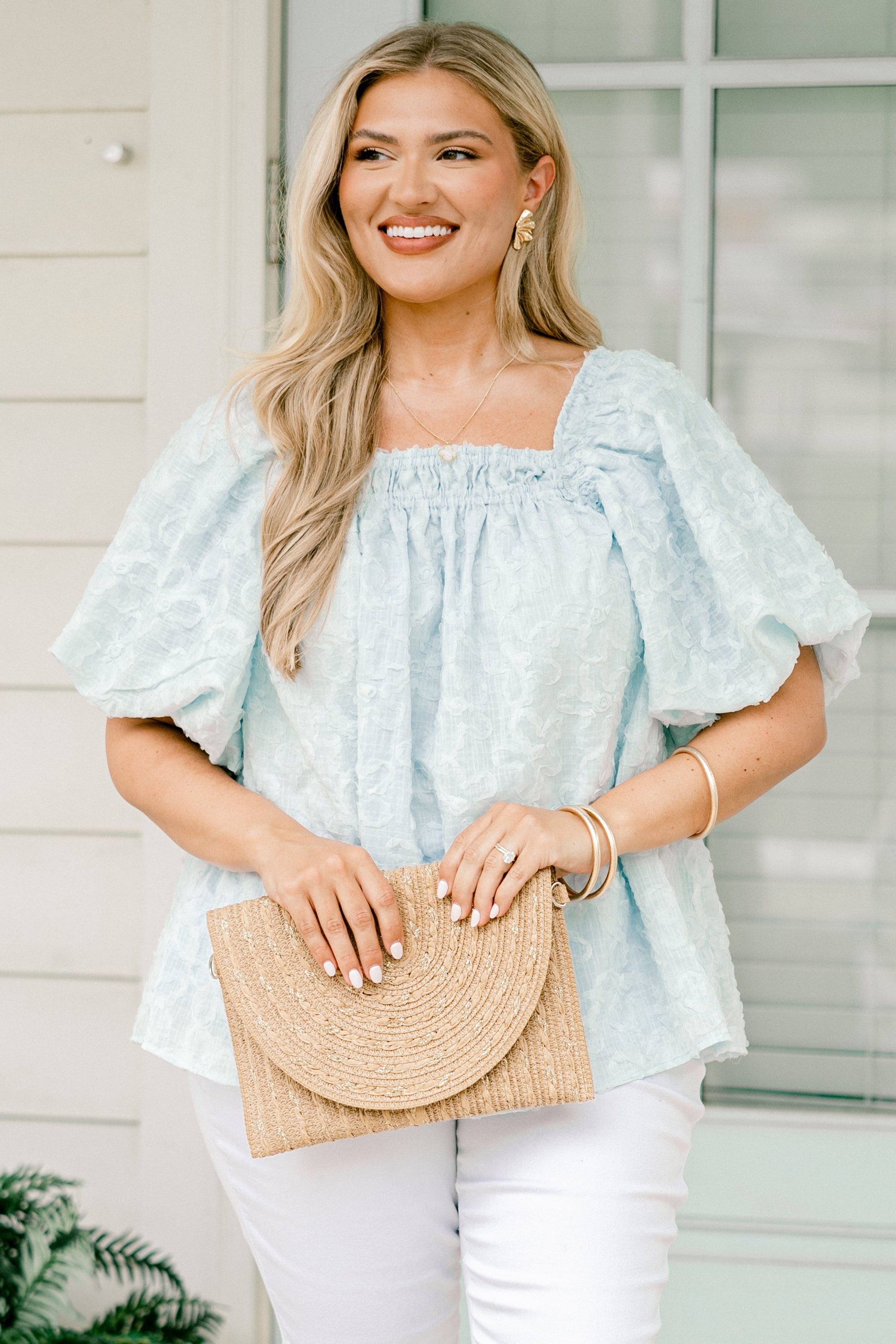 Cozy Love Top, Light Blue