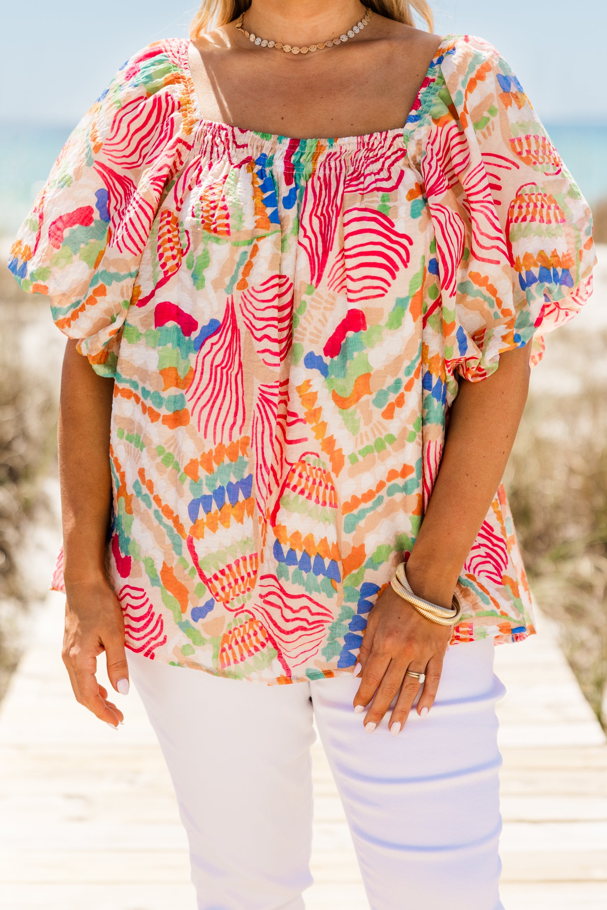 Cozy Love Top, Pink Tropical