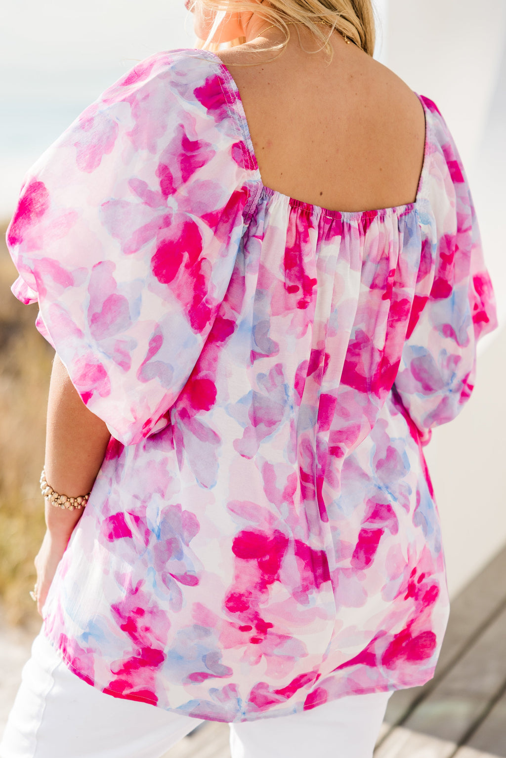 Cozy Love Top, Pink Watercolor