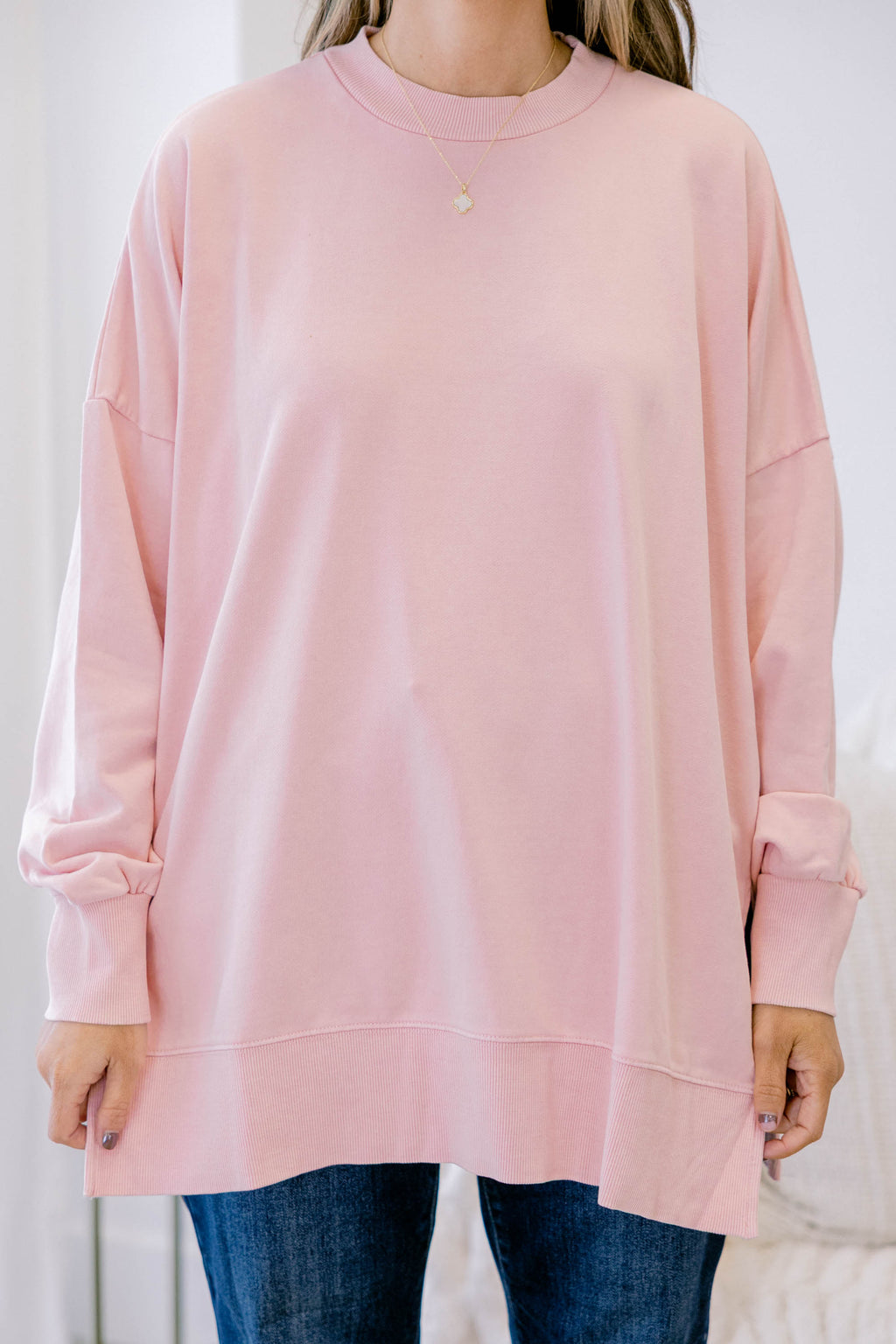 Cozy Pullover, Blush