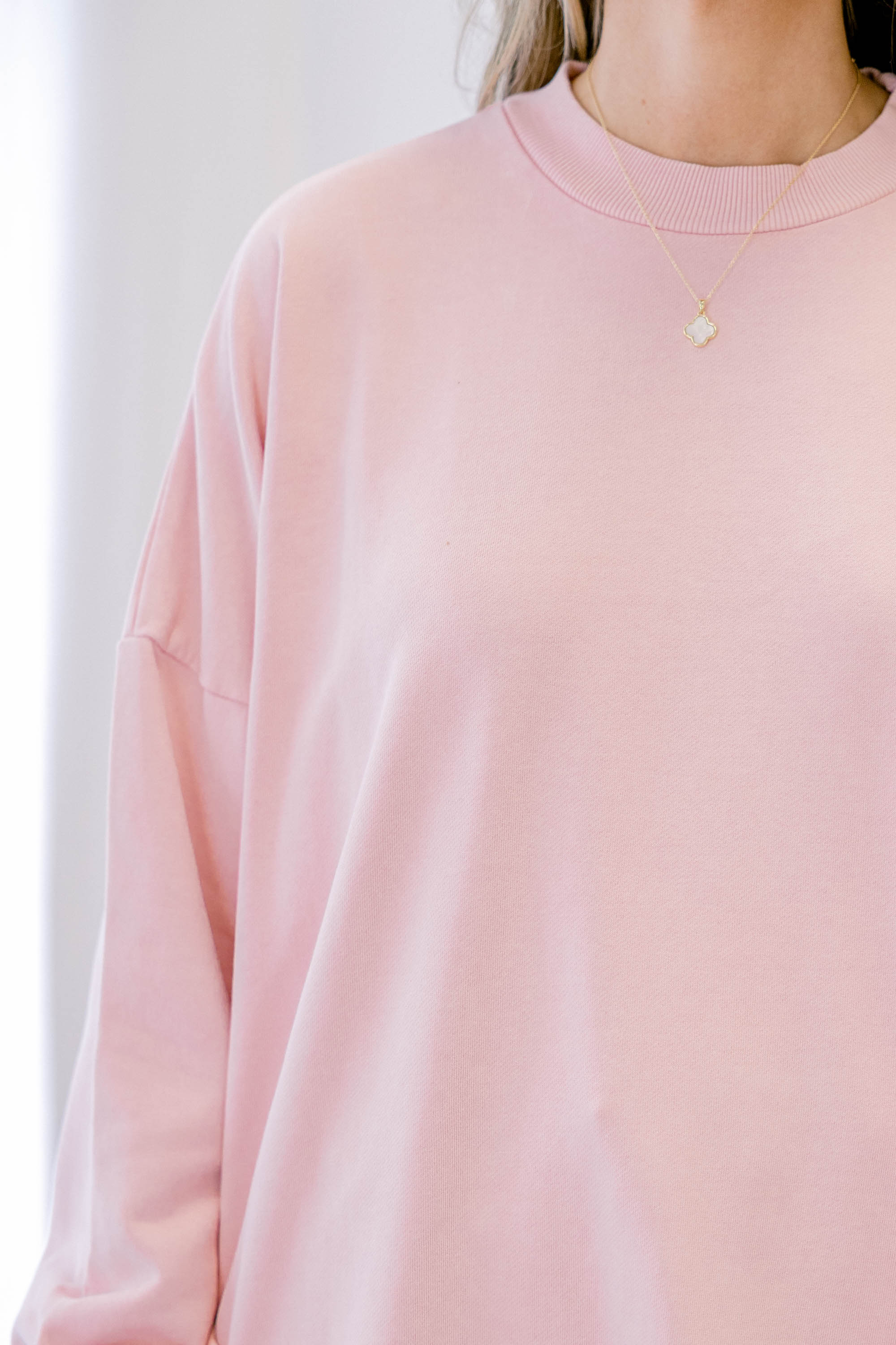 Cozy Pullover, Blush