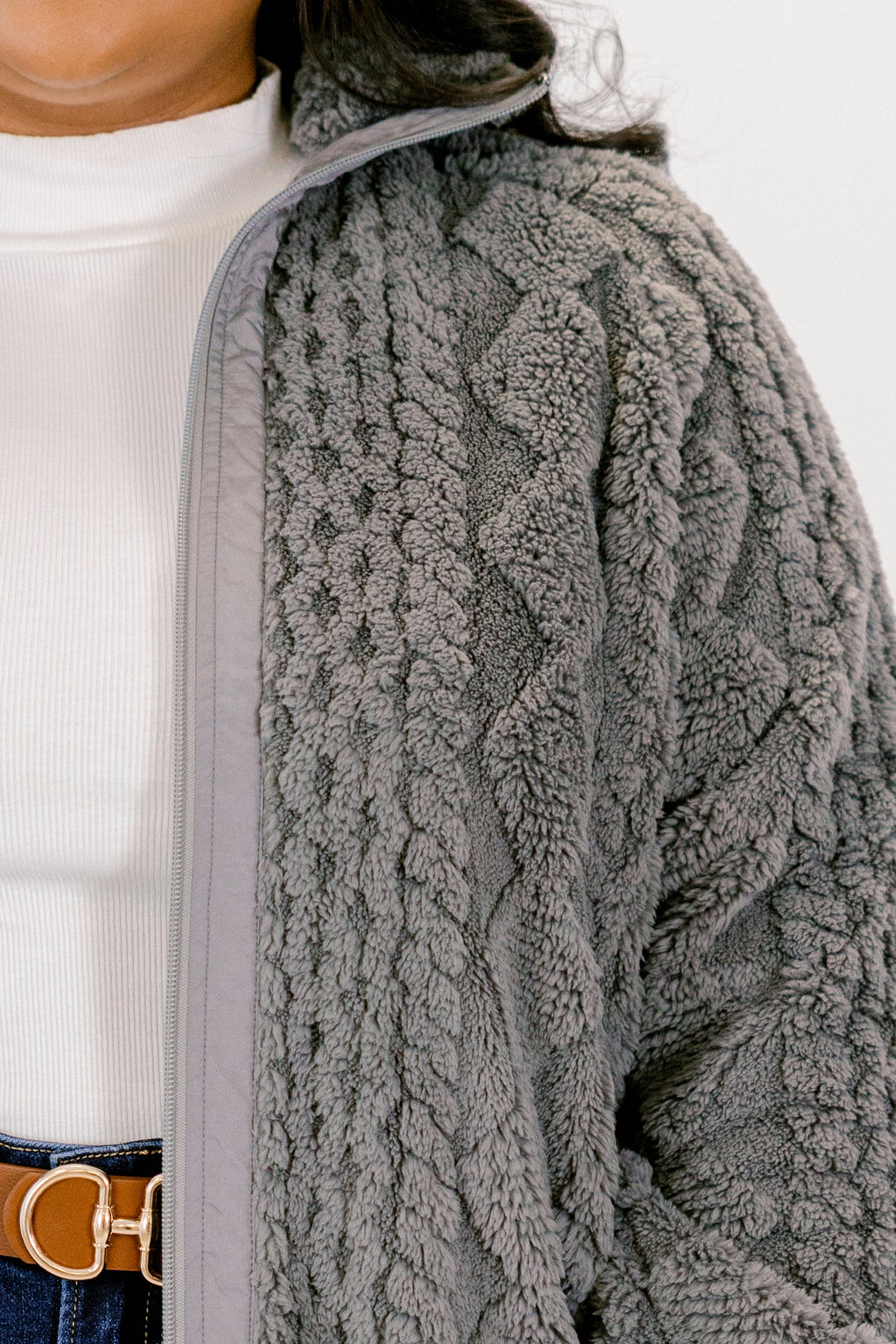 Cozy Up Jacket, Gray