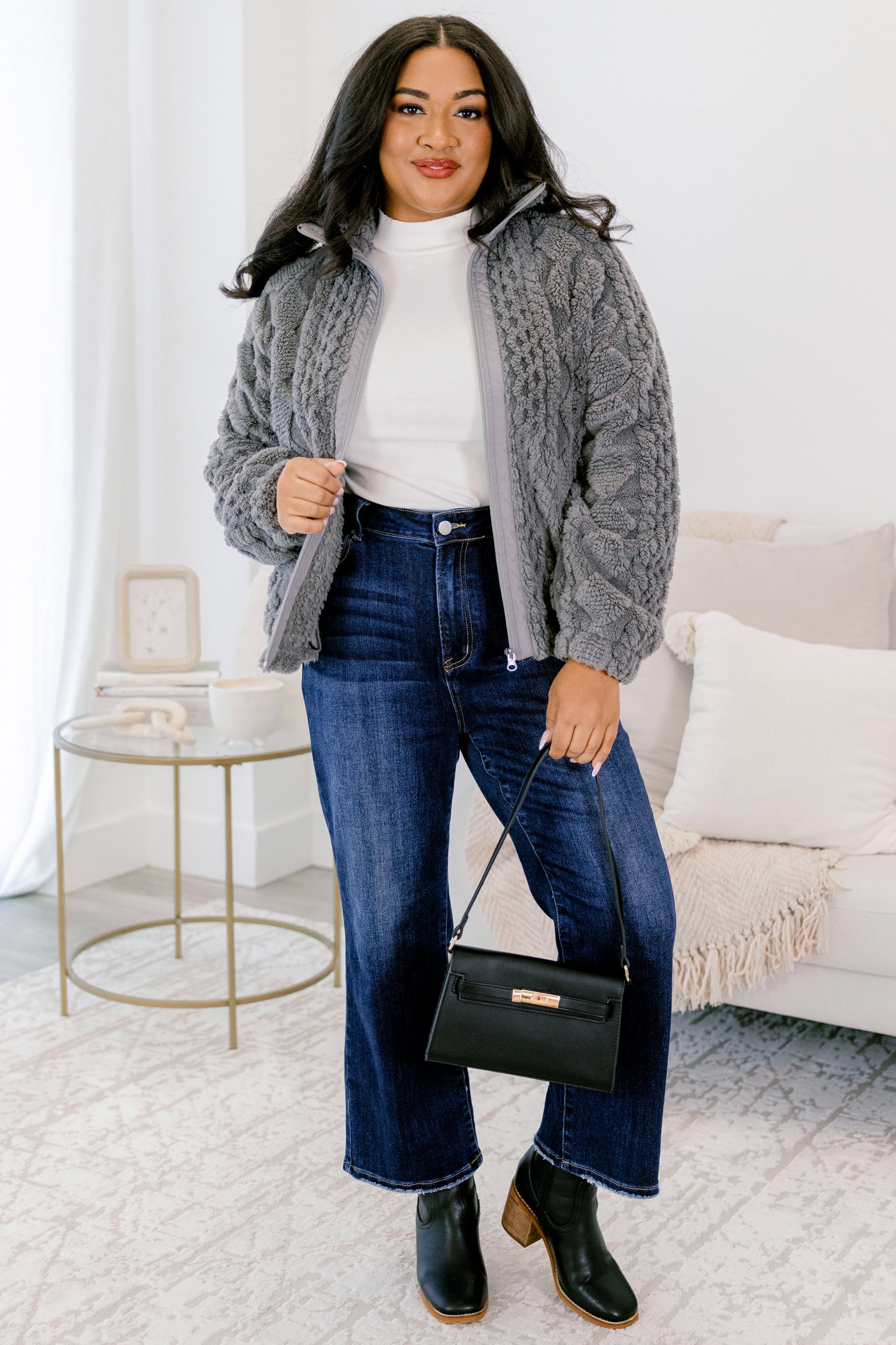 Cozy Up Jacket, Gray