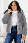 Cozy Up Jacket, Gray