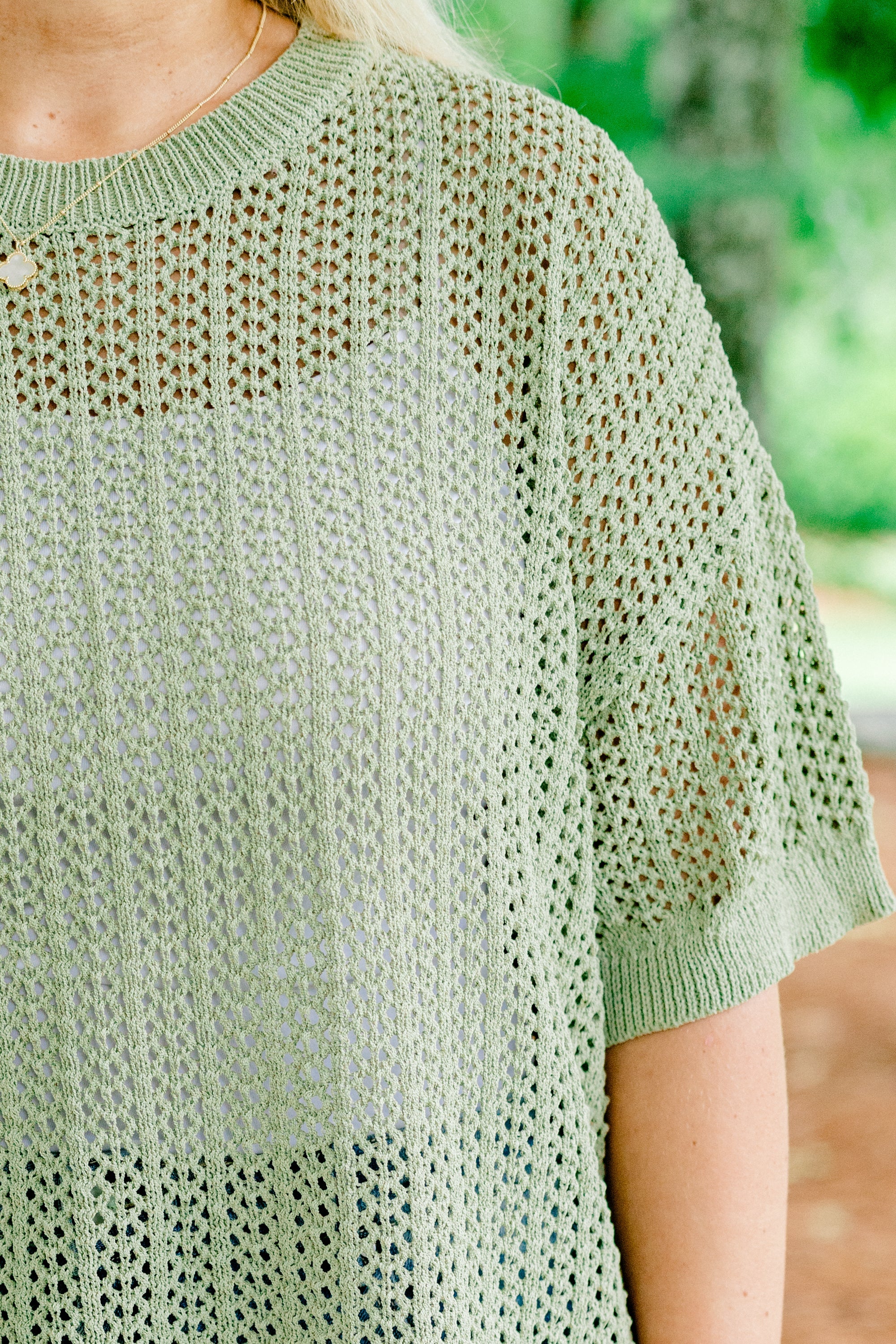 Crazy Stupid Love Knit Top, Sage