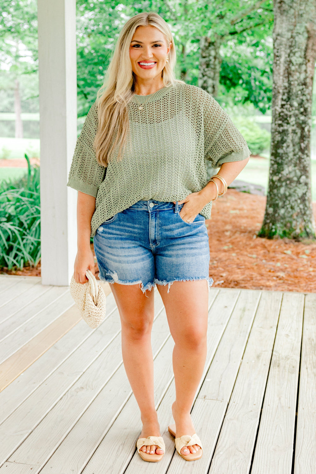 Crazy Stupid Love Knit Top, Sage
