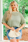 Crazy Stupid Love Knit Top, Sage