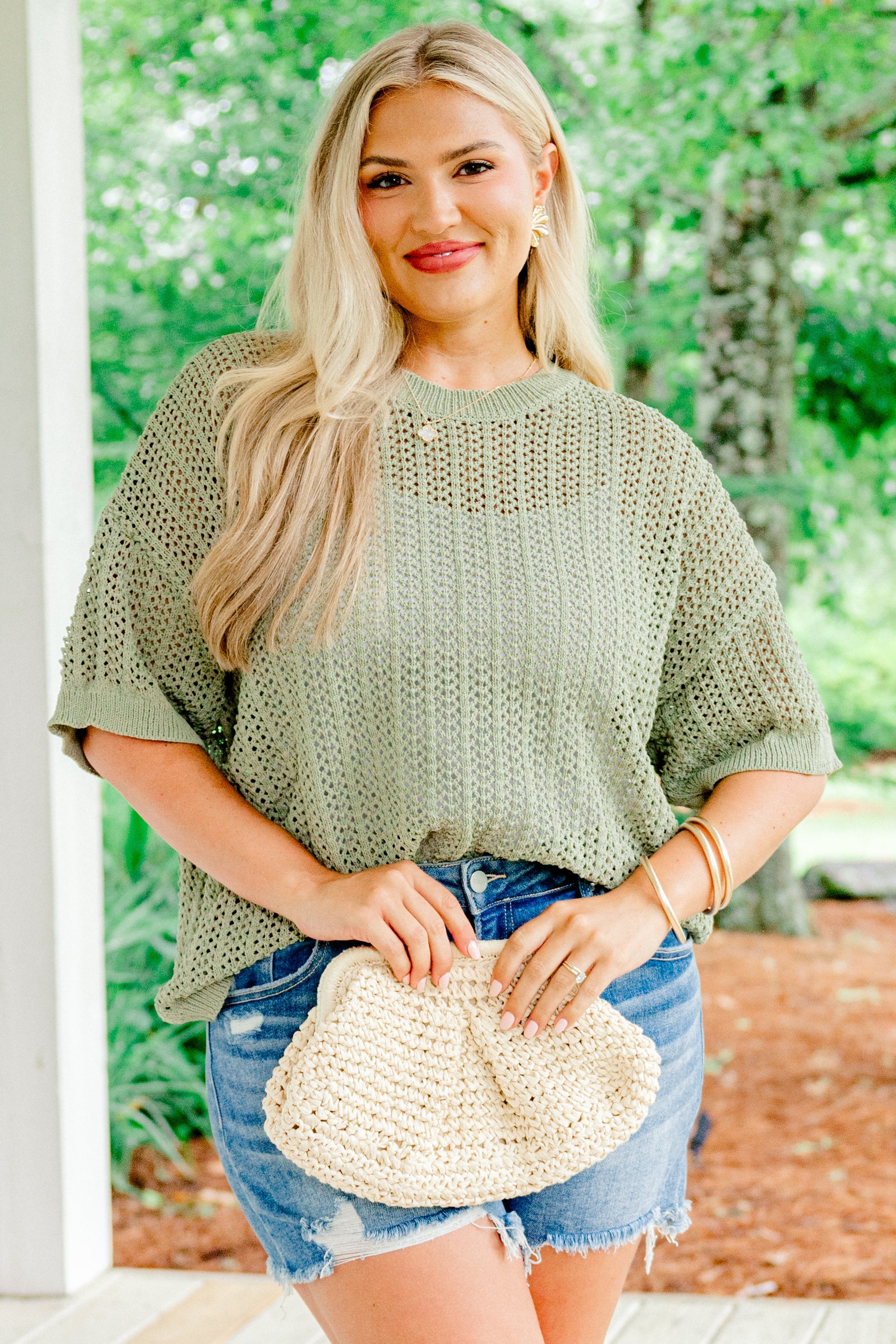 Crazy Stupid Love Knit Top, Sage