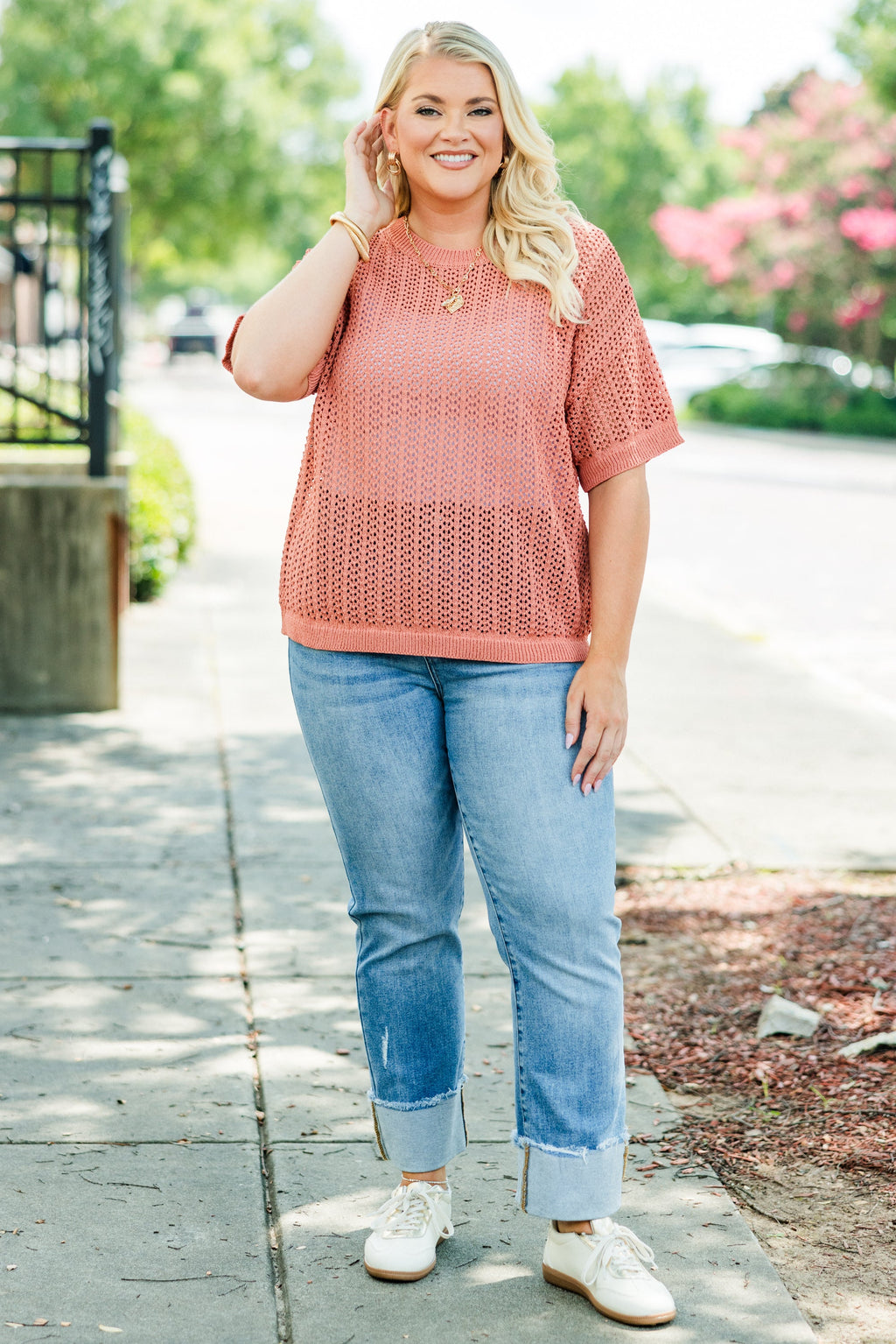 Crazy Stupid Love Knit Top, Cotta