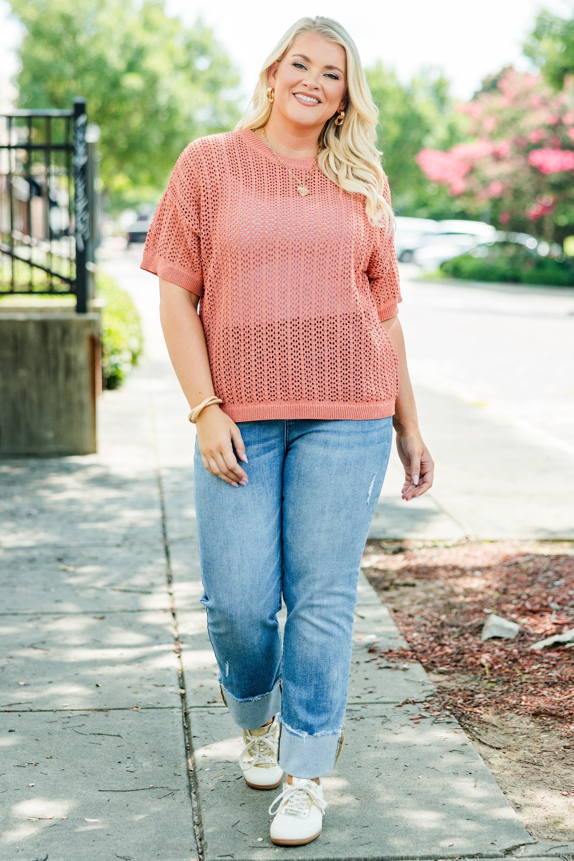 Crazy Stupid Love Knit Top, Cotta