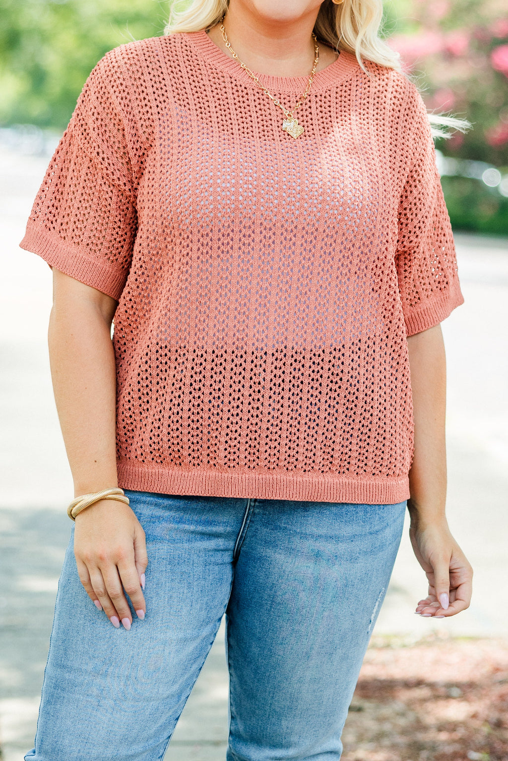Crazy Stupid Love Knit Top, Cotta